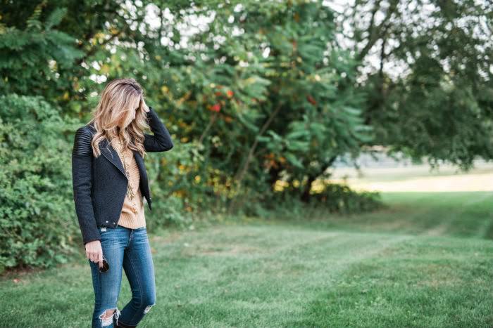 Leather Shoulder Details & Boots (with Giveaway) - Lynzy & Co.