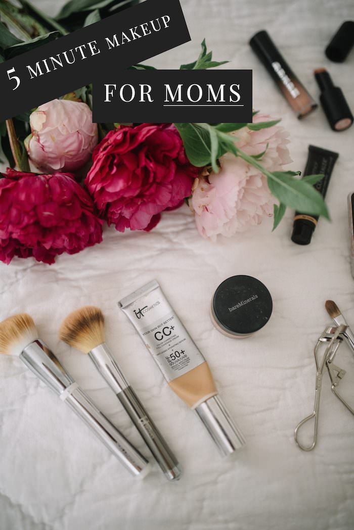 5 minute makeup for moms who don't have the time for a full beauty routine!