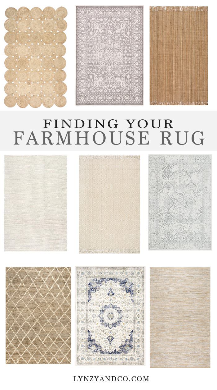 Finding the Perfect Farmhouse Rug - Lynzy & Co.