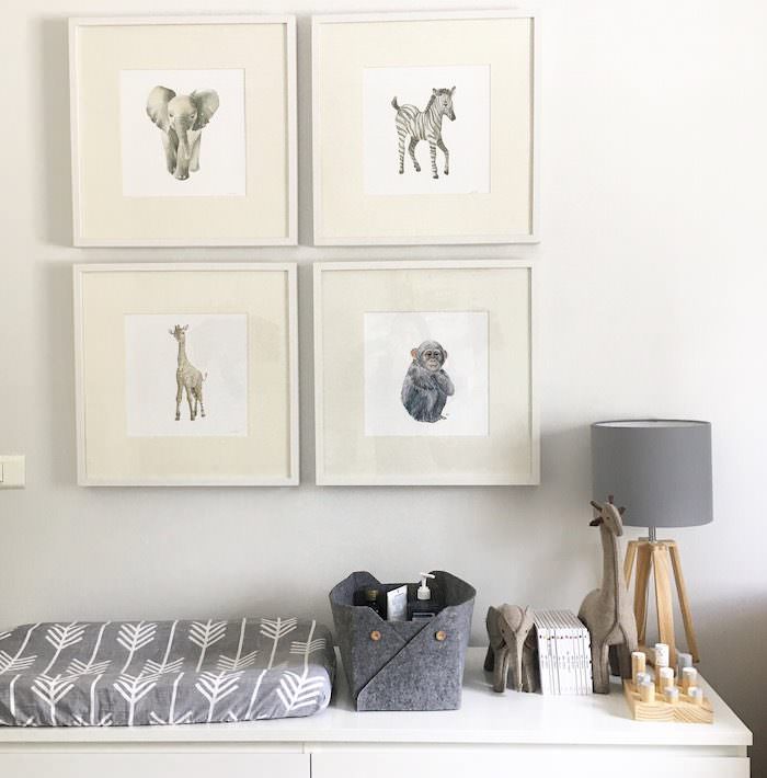 Neutral Scandinavian Nursery with a Touch of Boho // Nursery Room Inspiration