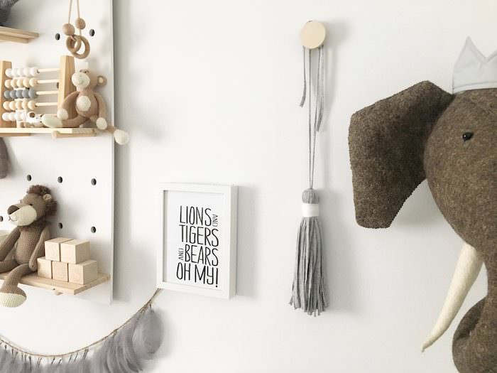 Neutral Scandinavian Nursery with a Touch of Boho // Nursery Room Inspiration