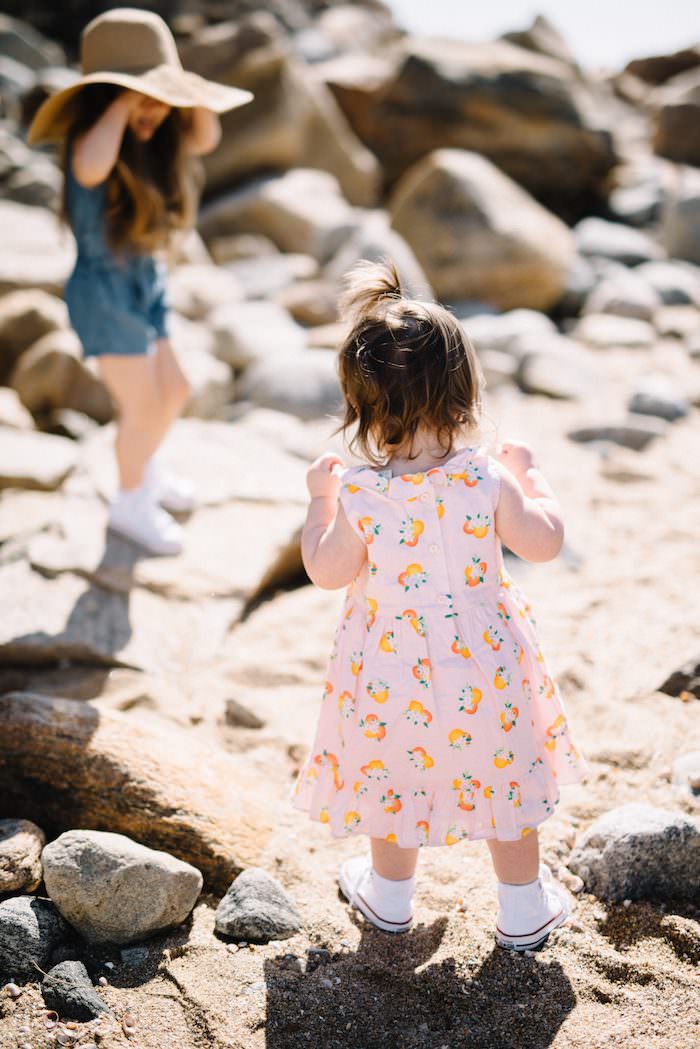 This life and style motherhood blogger is talking about the Best of Kids Fashion for Spring with these beach images taken of her two little ladies!