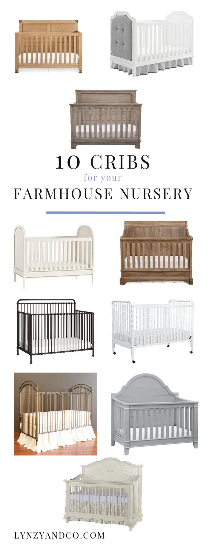 farmhouse baby crib