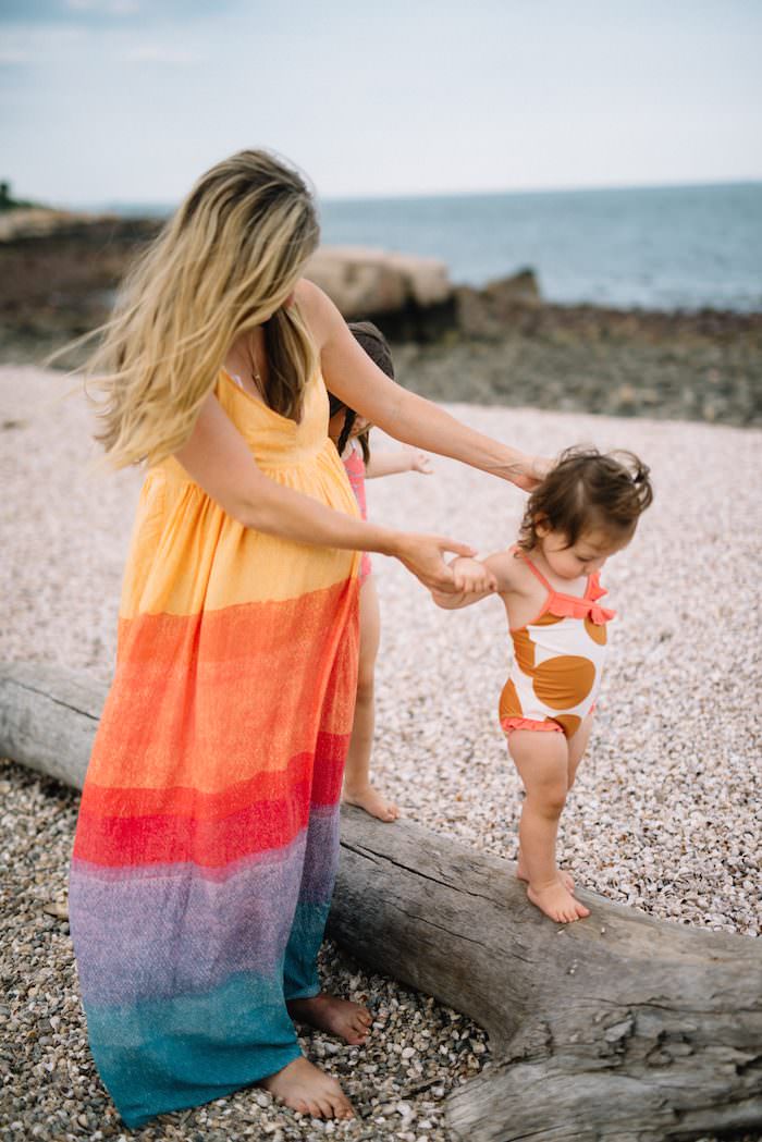 35 weeks in a non maternity dress from Anthropologie! 35 week baby bump update