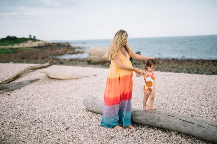 35 weeks in a non maternity dress from Anthropologie! 35 week baby bump update