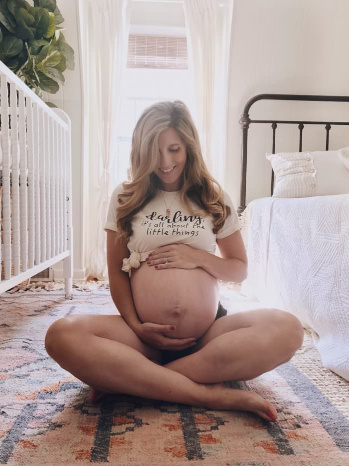 Motherhood Blogger Lynzy At 39 Weeks Pregnant Discussing Her Thoughts On The Labor And Delivery Motherhood Blogger Lynzy At 39 Weeks Pregnant Discussing Her Thoughts On The Labor And Delivery
