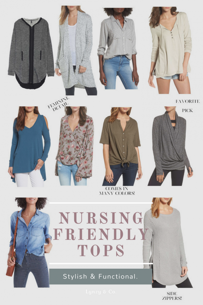 It can be so difficult to find nursing friendly tops that are also stylish. Motherhood blogger, Lynzy & Co. rounds up her favorites for September!