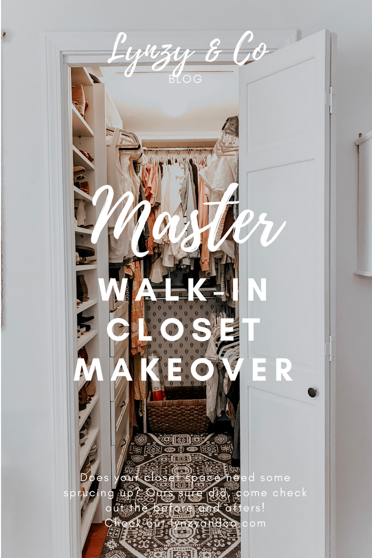 Walk In Closet Makeover Lynzy Co Our Master Walk In Closet Makeover With Built Drawers A Great Area For