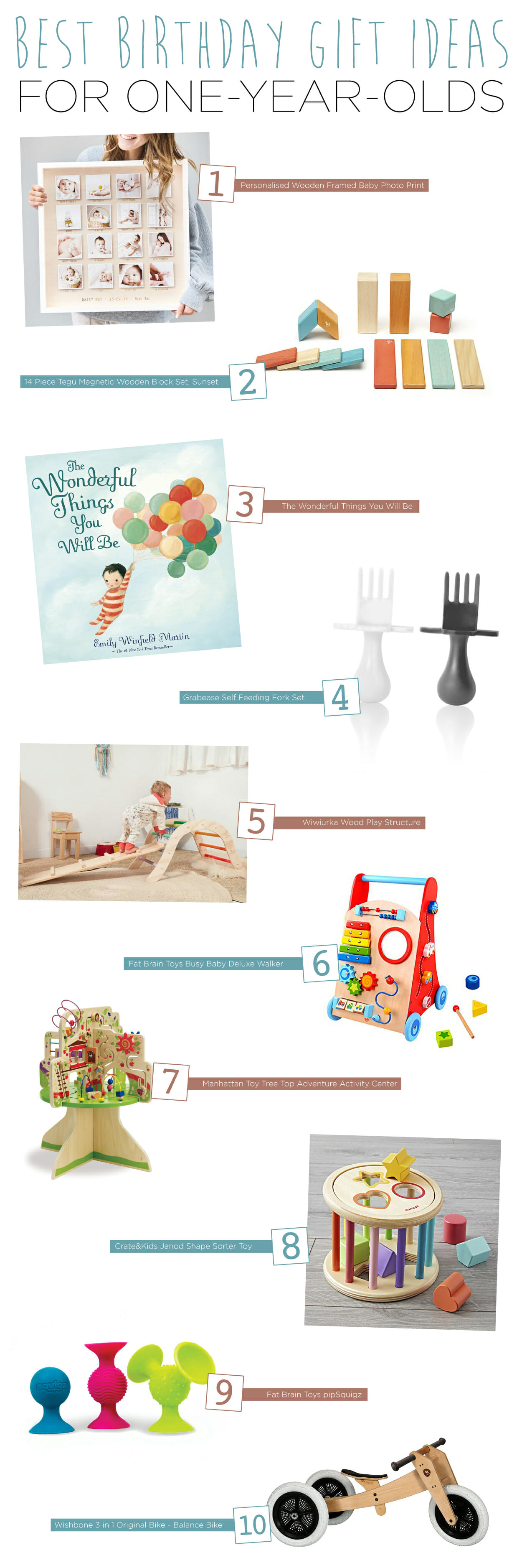 Birthday Gift Ideas for 1-Year-Olds 